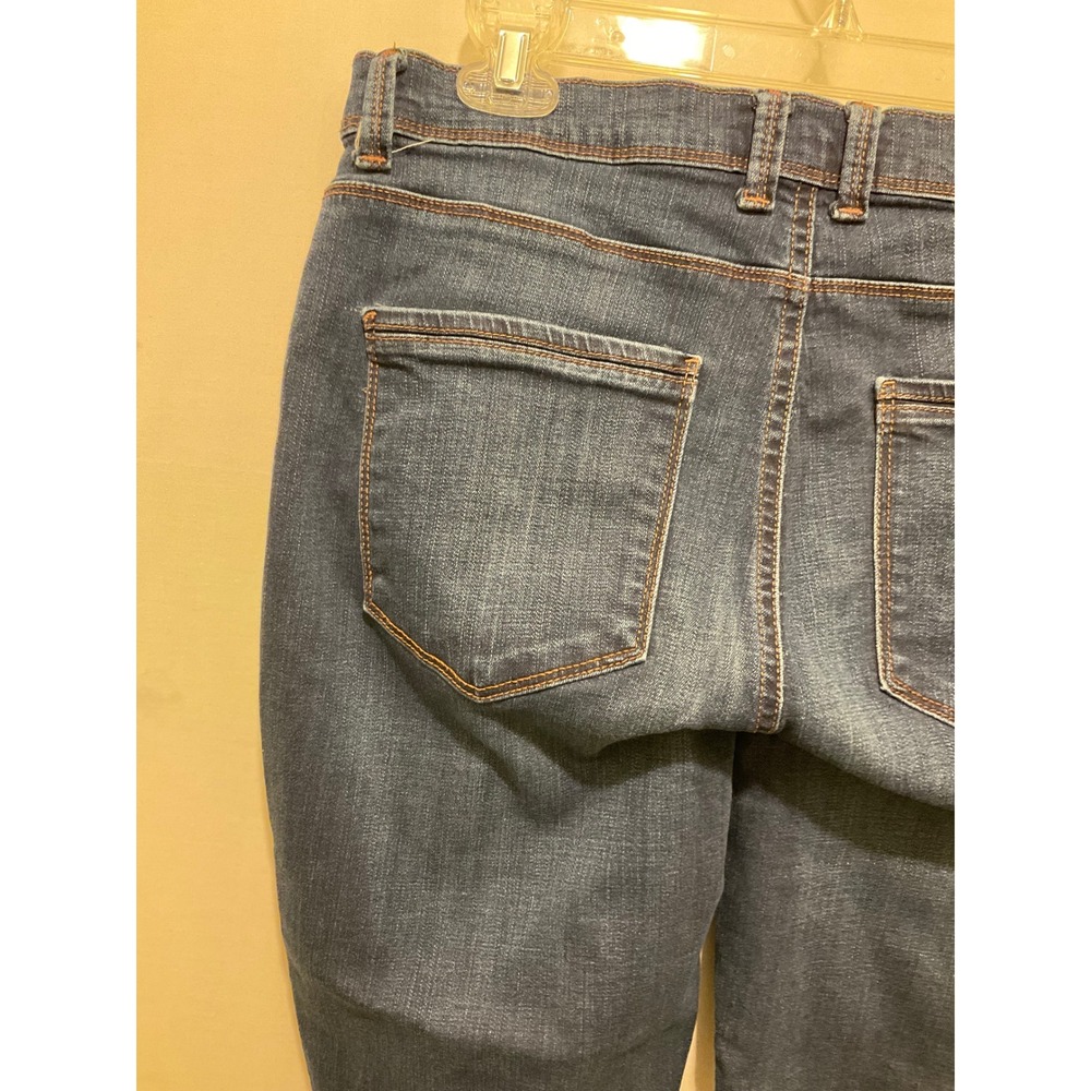 Lee Easy Fit Women Dark Wash Capri Denim Jeans Blue - Picture 6 of 10